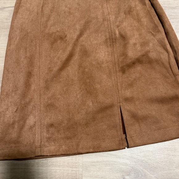 Francesca’s Suede Corset Mini Dress - Picture 4 of 6